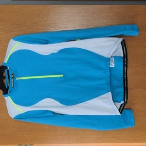 Nishiki Long Sleeve Bike Jersey, Horizon Blue and White